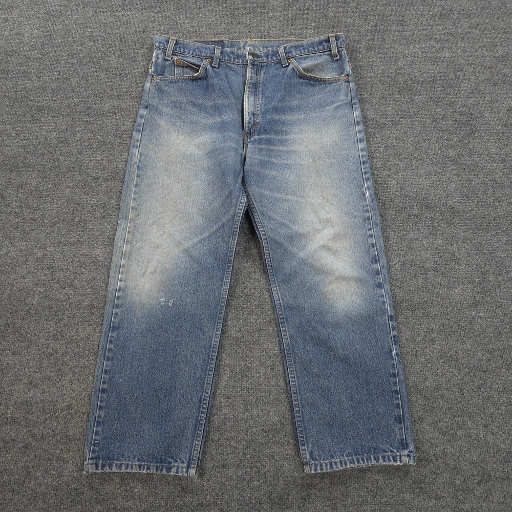 Vintage‎ Levis Jeans Mens 36x27 Blue 505 Denim Regular Straight Made USA 90s